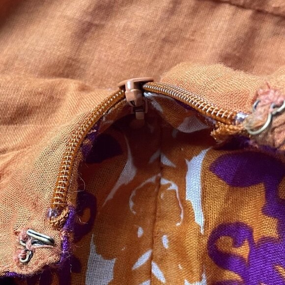 Ecoté Urban Outfitters Halter Top Mini Dress Open Back Magenta Orange Women’s 6 - Picture 13 of 16